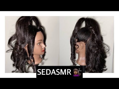 90s Hairstyling on Mannequin with GUM CHEWING 💇‍♀️