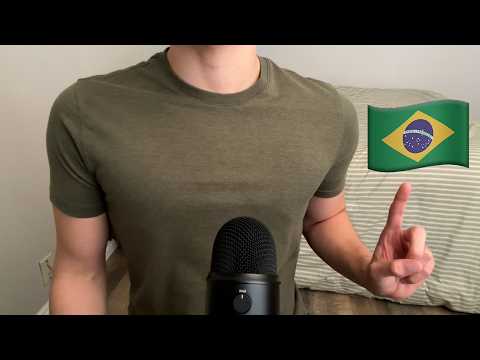 ASMR | Saying words with a Brazilian accent (ASMR em Português)