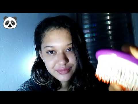 asmr- pincel na tela com sons de boca