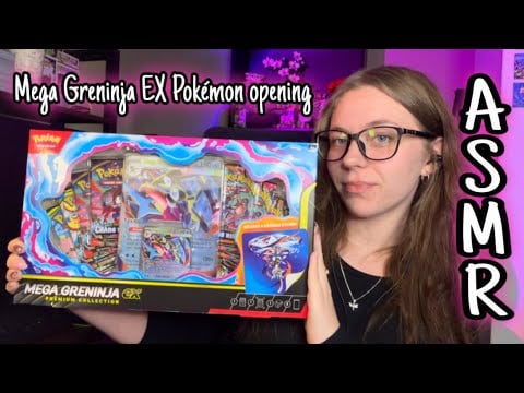 ASMR Pokémon opening | Mega Greninja Premium poster collection