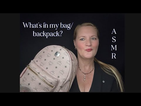 ASMR german S T O P ‼️ whispering what’s in my bag - let’s have a look in my backpack show and Tell