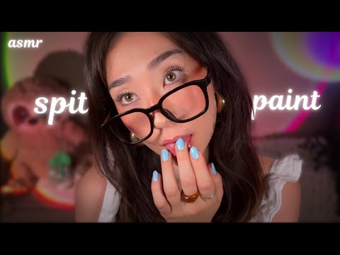 ASMR Spit Painting You While You Sleep 😋💤 (wet mouth sounds, face touching, personal attention)