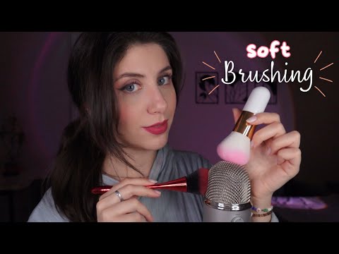 ASMR • Softest Brushing for Deep Sleep | mic & face brushing |