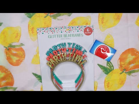 PARTY TIME GLITTER HEADBANDS ASMR CHEWING GUM