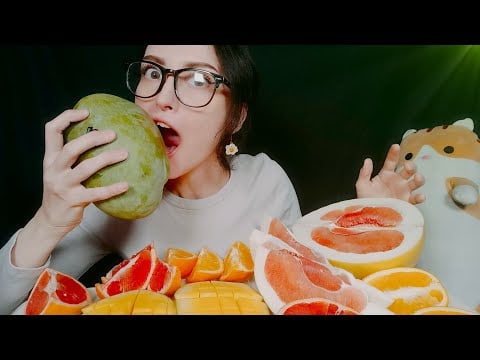 ASMR Mukbang 🍊 Вкусные фруктовые звуки🍋 АСМР Мукбанг 🍽️
