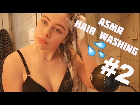 ASMR Long Hair Washing #2 | Soap and Water Sounds💦 👸 🌊
