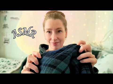 ASMR Scarf Scratching, Rubbing & Fabric Waves 🧣🌊✨