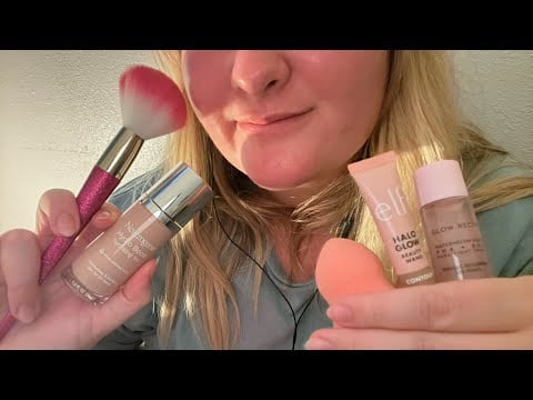 ASMR - doing your makeup w. tapping // no talking