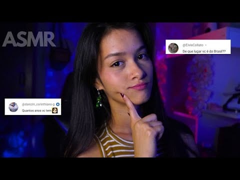 ASMR | Respondendo perguntas dos inscritos com sussurros