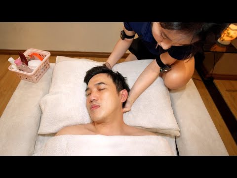 ASMR: 🔥 Stress Relief STRONG Back Massage and Foot Reflexology