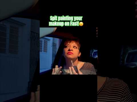 Spit painting your makeup on FAST! #asmr #mouthsounds