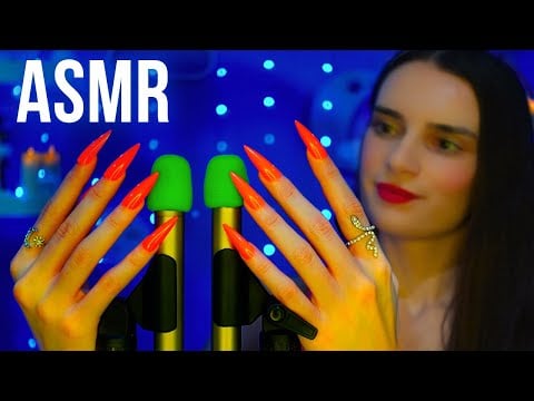 ASMR INSANE 2 MICS 🔥 Mic Scratching in the DARK 🔦 GLOWING Nails ⚠️ INSTANT SLEEP No Talking