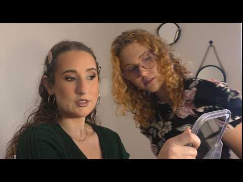 asmr makeup application real person ❤︎⁠ unintentional asmr with fire sounds