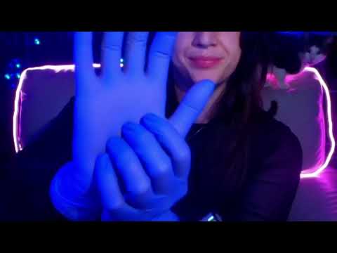 ASMR latex gloves hand sounds