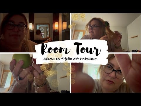 Lo-fi ASMR på svenska: Spontan rundtur & tapping från ett hotellrum ☀️ 