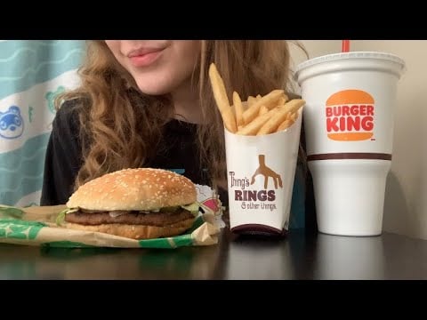 ASMR Burger King Mukbang | Eating Sounds