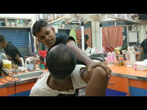 Energetic barber Giving Head & Body massage Indian Style | Amazing Cracking asmr