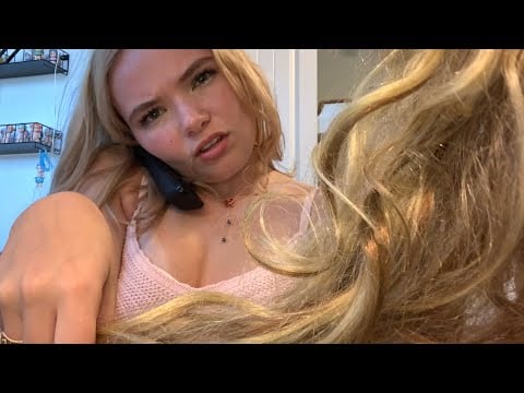 ASMR - southern hairdresser dyes your hair while on the phone