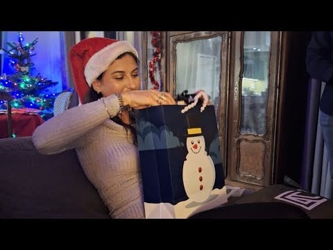 ASMR O QUE GANHEI DE NATAL🎅🎄