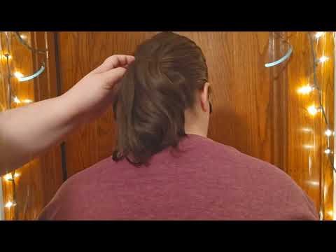 💜 ASMR Back & Neck Scratching w/Hair Play & Scalp Massage 💜