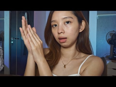 ASMR Dry Skin & Collarbone Tapping 🤍 Oddly Satisfying Sounds