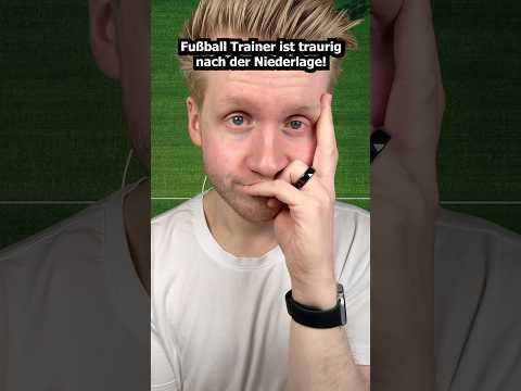 Fußball-Trainer ist traurig nach der Niederlage! #asmr