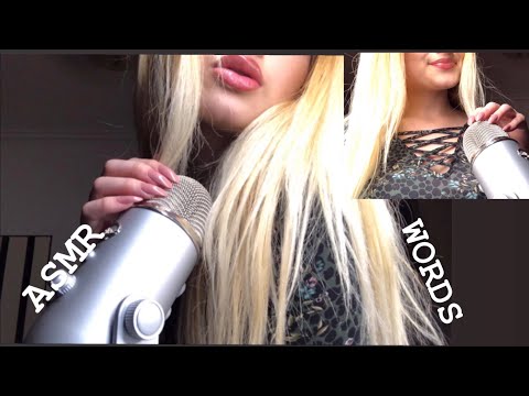 👉ASMR TRIGGER WORDS + INAUDIBLE🗣