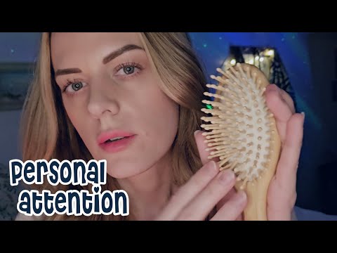 ASMR | Fixing Your Hair (Flyaways), Personal Attention, Brushing/Combing w/ Camera Touching 💆💤