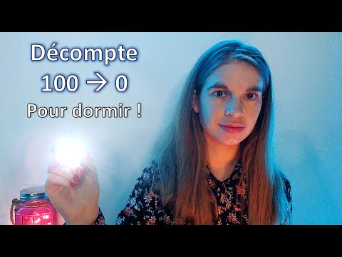 [ASMR français] 100% CHANCE DE DORMIR  - Je compte de 100 à 0 en lumière !
