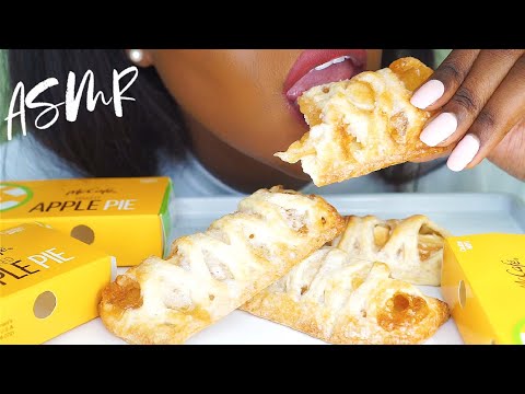 ASMR McDonalds Baked Apple Pie Mukbang (No Talking) | Vegan ASMR