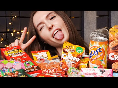 АСМР ИТИНГ ЯПОНСКИЕ СЛАДОСТИ / ASMR EATING JAPANESE SWEETS / ASMR 먹방