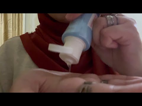 ASMR | Applying serum/lotion on your face, hand, leg, neck (Personal Attention)