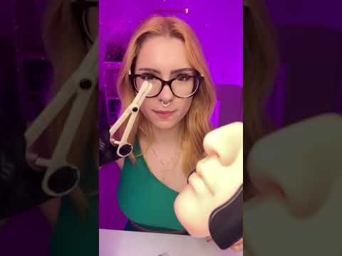 ASMR PIERCING YOUR NOSE 👃 #shorts #shortsvideo #shortsviral #shortsfeed #asmr #asmrforsleep