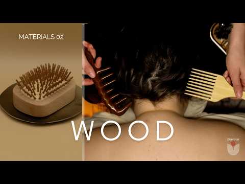 Wood Tools Only Hair Play ASMR [Combing and Scalp Massage] [No Talking]