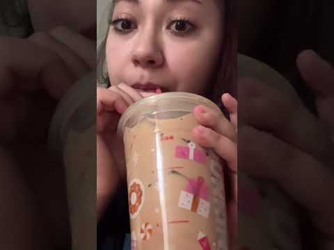 Lava cake swirl flavor dunkin #dunkindonuts #mukbang