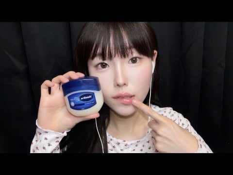 ✨ 쫀쫀한 바세린 스핏페인팅 & 입소리 ASMR | Vaseline Spit Painting | Deep Mouth Sounds | No Talking Real Tingle