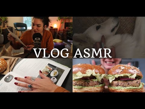 VLOG ASMR 😊 Ce que j'ai reçu et recette de BURGER VEGETARIEN!