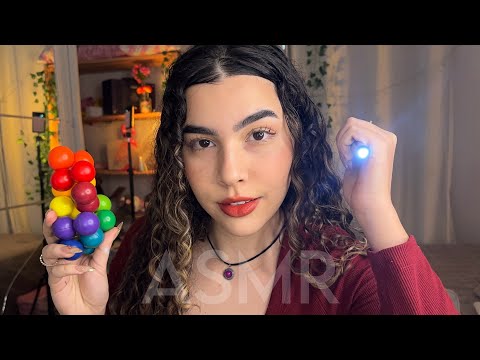 ASMR 🤹🏻‍♀️ SIGA MINHAS INSTRUÇÕES | focus on me, gatilhos visuais, sonoros, voz suave e sussurro