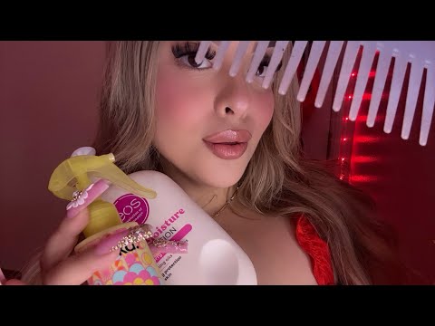 ASMR - Final Hair & Skin Touch Ups Before You Leave 🫧✨📼 (hair scrunching)