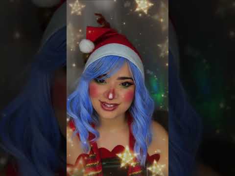 Elfa faz sua Make na véspera nade Natal 🎄 #asmr #tingles #relax