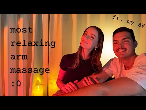 gentle hand and arm massage 💆 ASMR to sleep n relax (feat. my boyfriend’s arm)