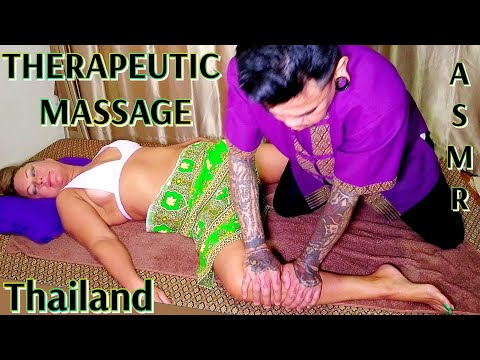 ASMR Therapeutic massage. Thailand