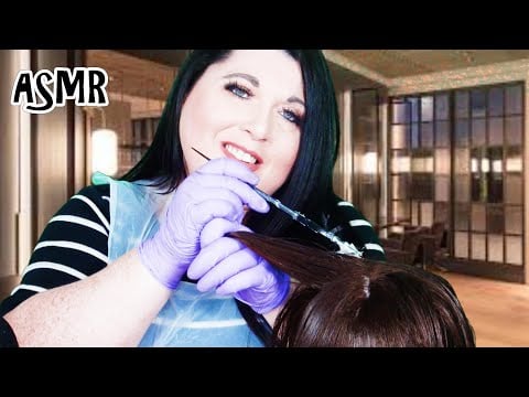 ASMR Sleep Inducing Hair Treatment (Real Hair, Hair Brushing, Scalp Massage, Gloves, Plastic Apron)