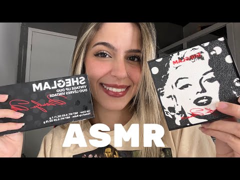 ASMR ME MAQUIANDO COM A NOVA COLEÇÃO DA SHEGLAM (Marilyn Monroe)