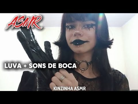 ASMR: SONS DE LUVA + SONS DE BOCA (vídeo para relaxar) 💤