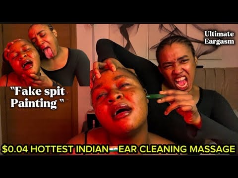 ASMR✨INDOOR STREET INDIAN🇮🇳HEAD& EAR INTENSE MASSAGE,SPITPAINT THAT SENT SUSAN TO ANOTHER DIMENSION