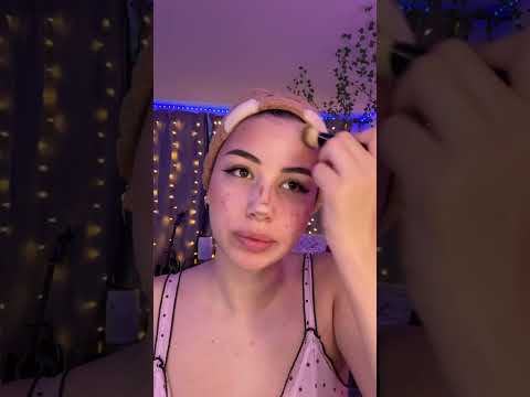 ASMR makeup grwm with acne #asmr #mouthwhisper #asmrtriggers #tingles #visualtingle #asmrvideos