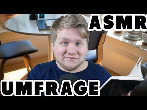 ASMR | Du nimmst an einer UMFRAGE teil! (Roleplay) | Interview auf Deutsch/German
