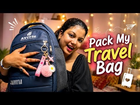 ASMR Pack My Travel Bag With Me ✈️🎒