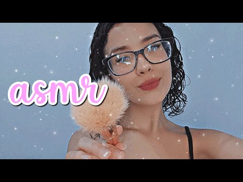 ASMR - SONS DE BOCA COM GLOSS EM 3D + CÂMERA BRUSHING